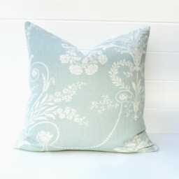 Laura Ashley Josette Duck Egg Cushion Handmade Linen Blend With Zip Fastening 16 - thumbnail 3