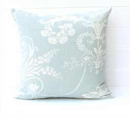 Laura Ashley Josette Duck Egg Cushion Handmade Linen Blend With Zip Fastening 16 - thumbnail 1