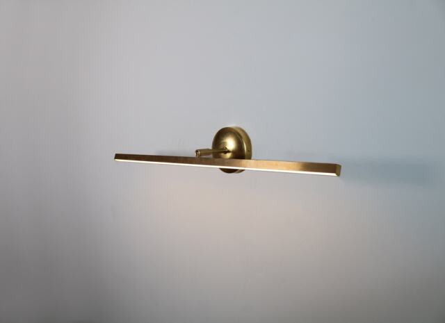 Bathroom Wall Sconce, Light, Mid Century Modern, Brass Prism Vanity Fixture, Modern Mirror Light - image 1