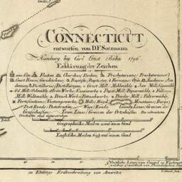 Connecticut Map 1796 Historical Of Restoration Decorator Style Map Ct Print Large Wall Home Office Corporate Decor - thumbnail 3