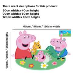 Peppa Pig Wall Sticker - & George Playing With Baby Evie Decal Kids Art - thumbnail 3