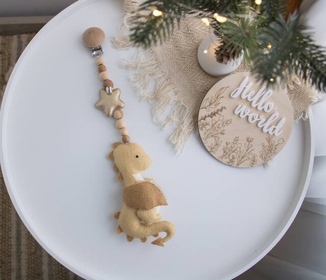 Cute Dragon Stroller Mobile, Toy, Lanyard, Pram Car Seat Decor, Accessory, Unisex Baby Gift - image 1