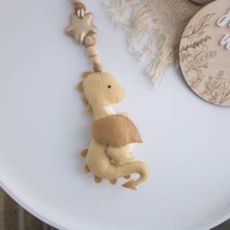 Cute Dragon Stroller Mobile, Toy, Lanyard, Pram Car Seat Decor, Accessory, Unisex Baby Gift - thumbnail 3