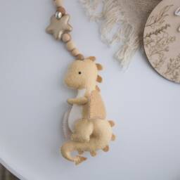 Cute Dragon Stroller Mobile, Toy, Lanyard, Pram Car Seat Decor, Accessory, Unisex Baby Gift - thumbnail 2