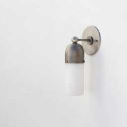 Brass Wall Sconce Light -Vanity Light-Brass Light - With Alabaster Shade, Ul Listed, No.0226 - thumbnail 2