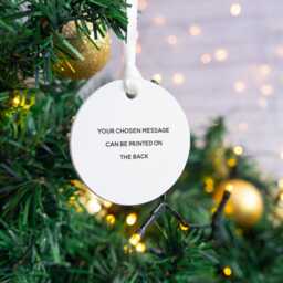 Baby's First Christmas Bauble Hanging Decoration. Child's 1st Xmas Photo Dec Printed With Custom Photograph Grandparent Babys Gift - thumbnail 3