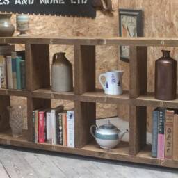 The Low Standard Industrial Up-Cycled Pigeon Hole Shelving Unit - For Delivery Charge Info See Description - thumbnail 3