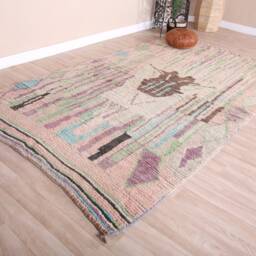Vintage Boujaad Rug, Authentic Moroccan Rug 5x8 Ft - thumbnail 3