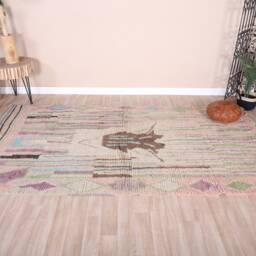 Vintage Boujaad Rug, Authentic Moroccan Rug 5x8 Ft - thumbnail 2
