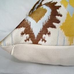 Ikat Pillow Cover, Claridge Jacquard, Modern Geometric Cushion 20 - thumbnail 2