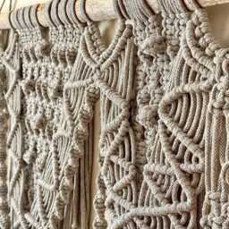 Large Macrame Wall Hanging - Handmade - thumbnail 4