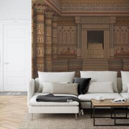 Ancient Egyptian Palace Mural, 3D Pharaohs Wallpaper, Peel & Stick Wall Decal - thumbnail 2