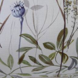 Handmade Pink Wetland Bird & Wildflower Cushion Cover, 16 - thumbnail 4