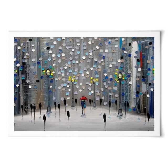 Night City Park Art Print - image 1