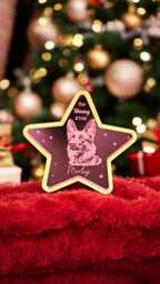 Personalised German Shepherd Tree Topper, Christmas Shepherd, Dog Memorial Topper - thumbnail 1