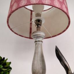 Pink Ochre Grey Drum Lampshade - thumbnail 3