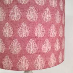 Pink Ochre Grey Drum Lampshade - thumbnail 2