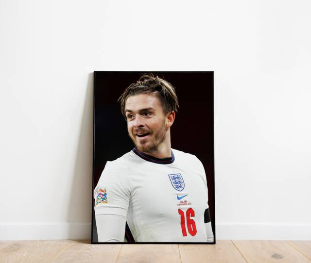 Jack Grealish England Manchester City Football Poster