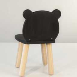 Wooden Chair With Bear Shape Back, Education Children Toddlers Daycare Furniture - thumbnail 4