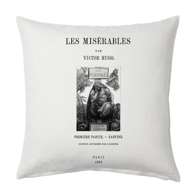 Les Mis??rables By Victor Hugo Pillow Cover - French Version , Book Pillow Cover, Throw Pillow, Cushion Cushion, Pillowcover - image 1