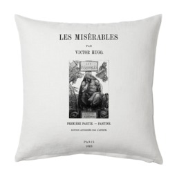 Les Mis??rables By Victor Hugo Pillow Cover - French Version , Book Pillow Cover, Throw Pillow, Cushion Cushion, Pillowcover - thumbnail 1