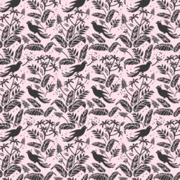 Jungle Parrots Stencil Reusable Wall & Floor Decor Template - thumbnail 2