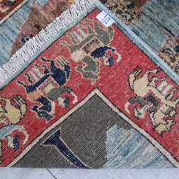 3'6x5'3 Afghan Kazak Trees Of Rug, Brand New Luxury Rug, Medallion Geometric Area Rug For Livingroom - thumbnail 4
