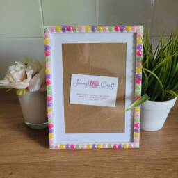 Colourful Heart Cabochon Photo Frame 6 X 8 Inches - thumbnail 4