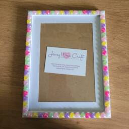Colourful Heart Cabochon Photo Frame 6 X 8 Inches - thumbnail 3