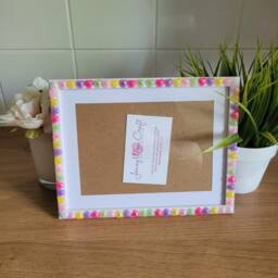 Colourful Heart Cabochon Photo Frame 6 X 8 Inches - thumbnail 2