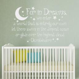 Baby Dreams Wall Decal, Kid Room Decor, Nursery Vinyl Quotes - 143 - thumbnail 2
