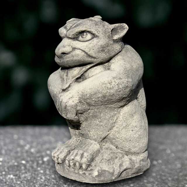 Massive Monster Statue Concrete Demon Figurine Stone Gargoyle Sculpture Outdoor Guardian Ornament Handmade Yard Art - image 1