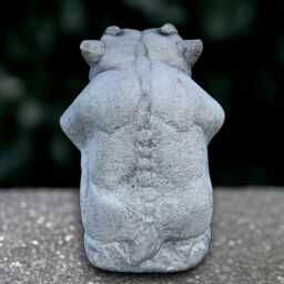 Massive Monster Statue Concrete Demon Figurine Stone Gargoyle Sculpture Outdoor Guardian Ornament Handmade Yard Art - thumbnail 4