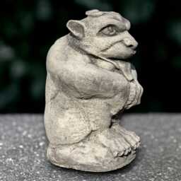 Massive Monster Statue Concrete Demon Figurine Stone Gargoyle Sculpture Outdoor Guardian Ornament Handmade Yard Art - thumbnail 2