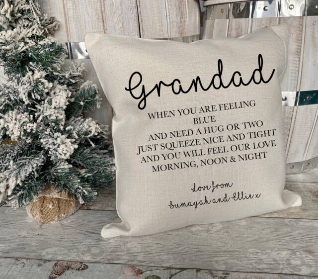 Grandad Cushion, Gifts, Gifts For Grandad, Grandpa Christmas Grandpa, Gift From Kids - image 1