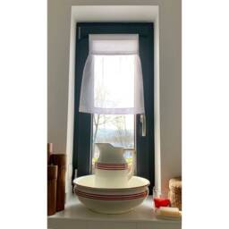 Kitchen Curtains Shabby Chic - Ties White Lace, Cotton, Voile Cafe Made To Measure - thumbnail 4