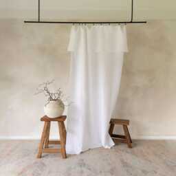 Linen Drop Cloth Curtains, Natural Curtain Panels, Custom Drapes, Window Treatments
