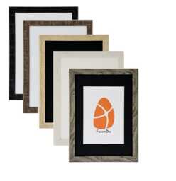 Shabby Chic Range Black White Grey Photo Frame Picture Poster Frames Wooden Effect Wall Art Hang Home Decor Gifts A2 A3 A4 A5 With Mount - thumbnail 1