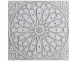 Moroccan Style Wall Hanging Handmade Ceramic Art, Grey & White - 30cm/11.8 - thumbnail 1