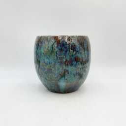 Handmade Turquoise Glazed Ceramic Plant Pot Multiple Sizes - thumbnail 3