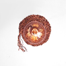 Fany - Rustic Woven Pendant Lamp Farmhouse One-Light Ceiling Lighting - thumbnail 3