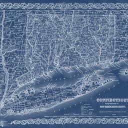 Antique Connecticut Map Print Vintage Wall Art, Photo Or Canvas - thumbnail 2