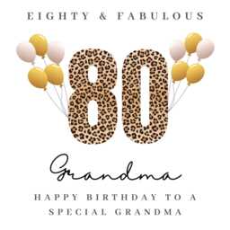 Personalised Grandma 80Th Birthday Candle Gift Hamper Card Cards W - thumbnail 4