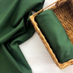 Organic Premium Cotton Bedding Set Dark Green Minimalist Natural Pillow Cases Duvet Cover Fitted Sheet - thumbnail 2