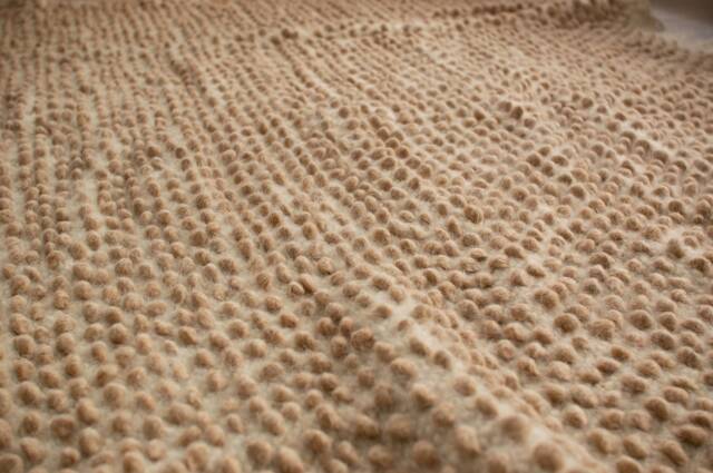 "Handwoven Wool Area Rug Scandinavian Accent Rug - 82""x82" - image 1