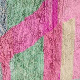 Handmade Wool Boujaad Rug - Multicolored Moroccan Berber Area Carpet - thumbnail 4
