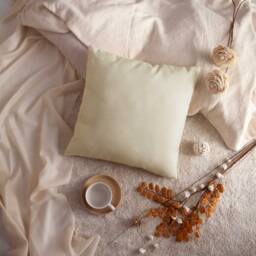 Off White/Ivory Pillow, Decorative Throw Pillow Cover, Cushion Covers, Pillowcase, Accent Pillow, Linen Blend, White Sparkles, Trendy Pillow - thumbnail 3