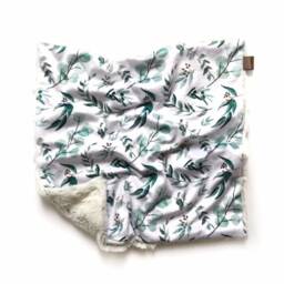 Lovey Blanket, Lovie, Baby Security Greenery Travel Gift, , Minky Blanket - thumbnail 1