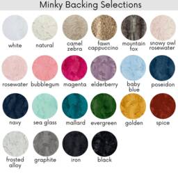Lovey Blanket, Lovie, Baby Security Greenery Travel Gift, , Minky Blanket - thumbnail 3