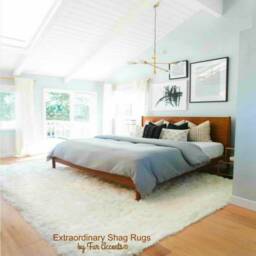 Shaggy Faux Fur Rug - Bright White Plush Area Carpet, Custom Size - thumbnail 1